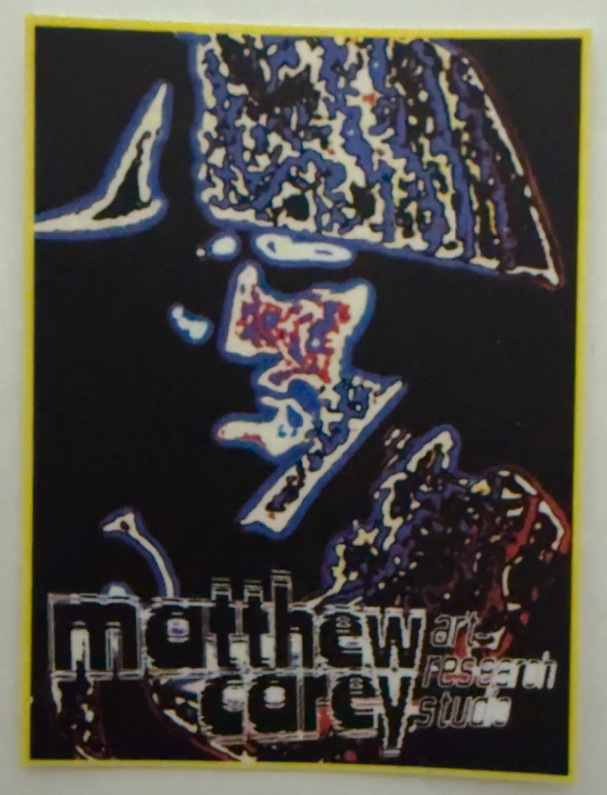 Matthew Carey art-research studio Napoleon sticker
